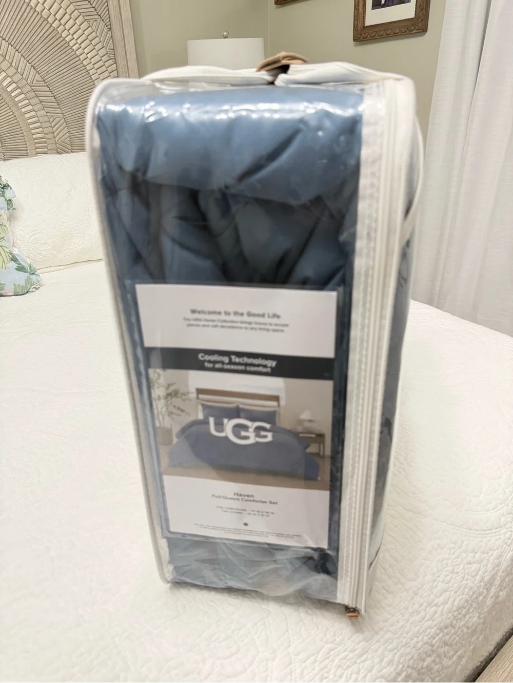 UGG UGG Haven Full/Queen Comforter Set -Blue